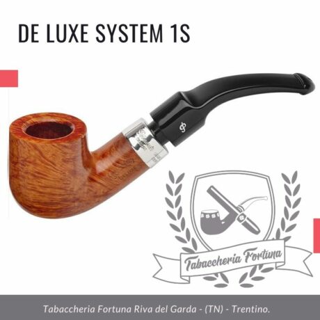 Deluxe System 1S Peterson Lip Una pentola robusta e curva, la 1s offre una camera grande e quindi una piacevole esperienza di fumare grazie alle sue spesse pareti e al gambo tozzo.