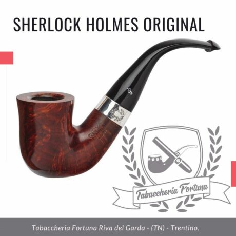 La prima versione della collezione Sherlock Holmes, "Original" è un grande Calabash piegato con un gambo robusto e un bocchino Peterson Lip completamente piegato.
