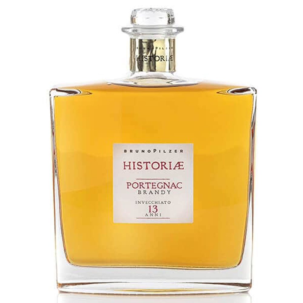 Historiae-Brandy-Portegnac-13-Y-Pilzer-cl-70-ok Brandy Pilzer Historiae Storie di vita racchiuse in tre diverse Acquaviti